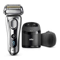 Silver Electric Shaver with Clean & Charge Station and Travel Case K56091