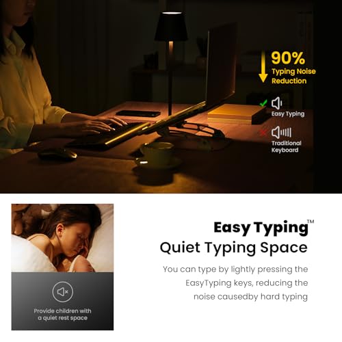 Wireless Keyboard and Mouse Combo, Compact Full Size 2.4G Ultra-Thin Blue P316244