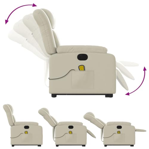 Gray Faux Leather Electric Massage Recliner Chair with Power Lift and Reclining Functions L1699