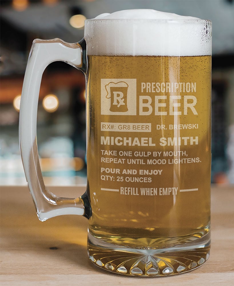Personalized Prescription Beer Mug