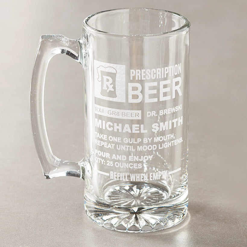 Personalized Prescription Beer Mug