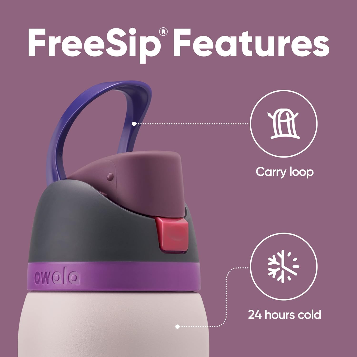 24oz 32oz Insulated Stainless Steel Water Bottles with Straw and Spout E46520