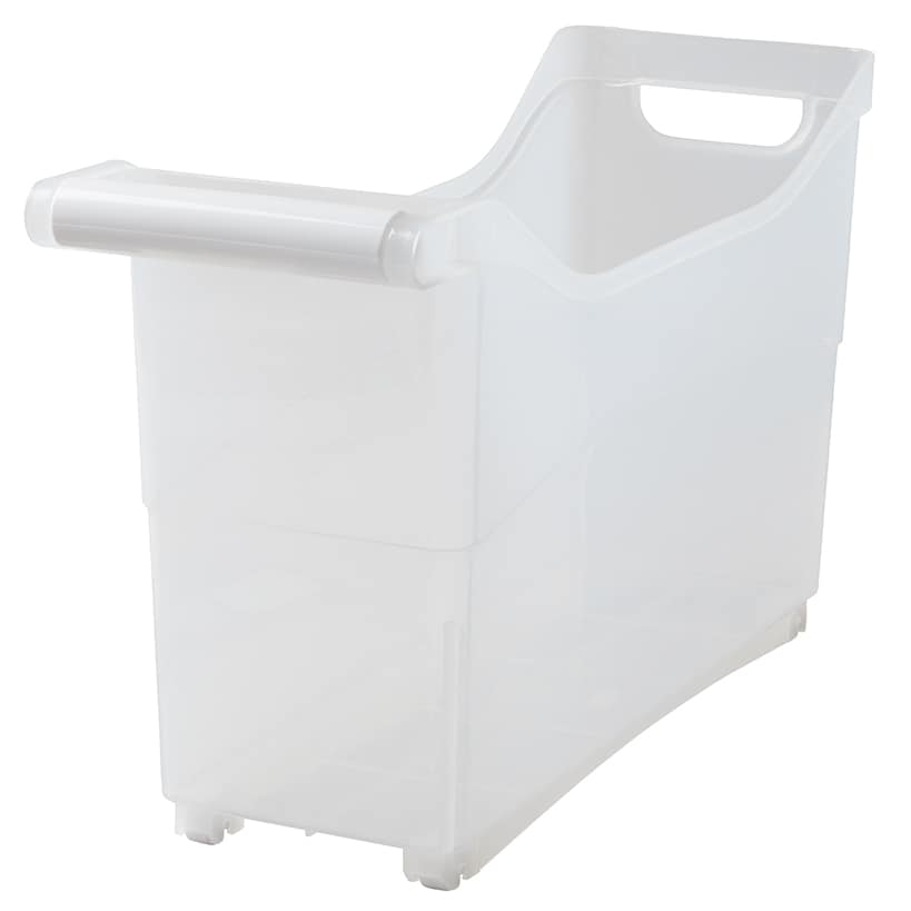 Rolling Slim Household Storage Bin with Handle
