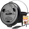 Pre Seasoned Cast Iron Camp Dutch Oven 9QT Y12300