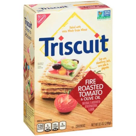 Fire Roasted Tomato & Olive Oil Crackers (Pack of 18) A630