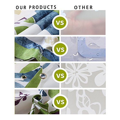 Waterproof Polyester Fabric Shower Curtain 72x78IN P299