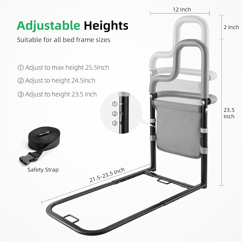 Adjustable Bed Rail with Storage Pocket M466515