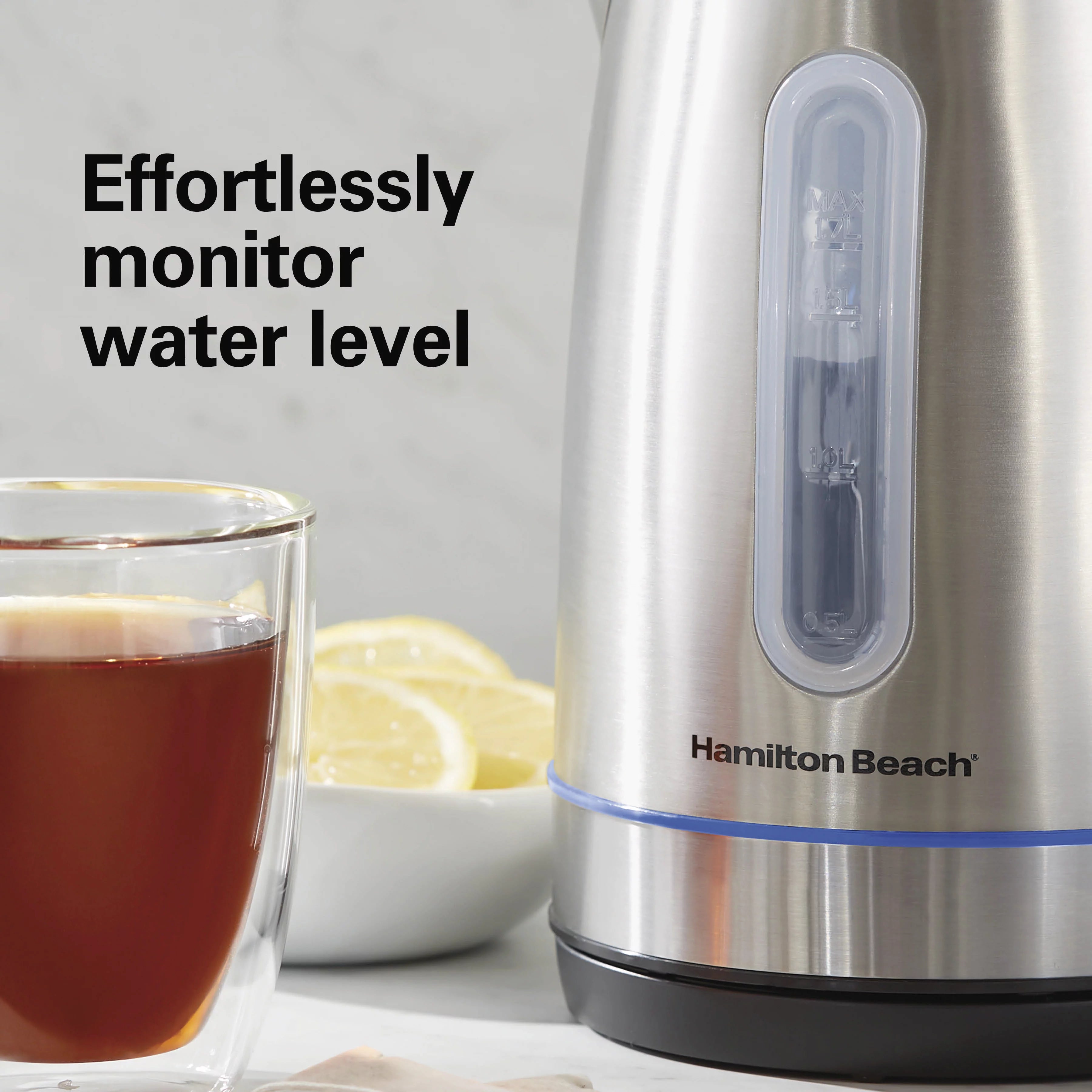 Stainless Steel Electric Kettle, 1.7 Liter Capacity L8893