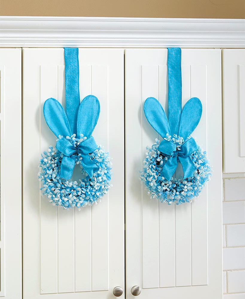 Easter Bunny Cabinet Wreath