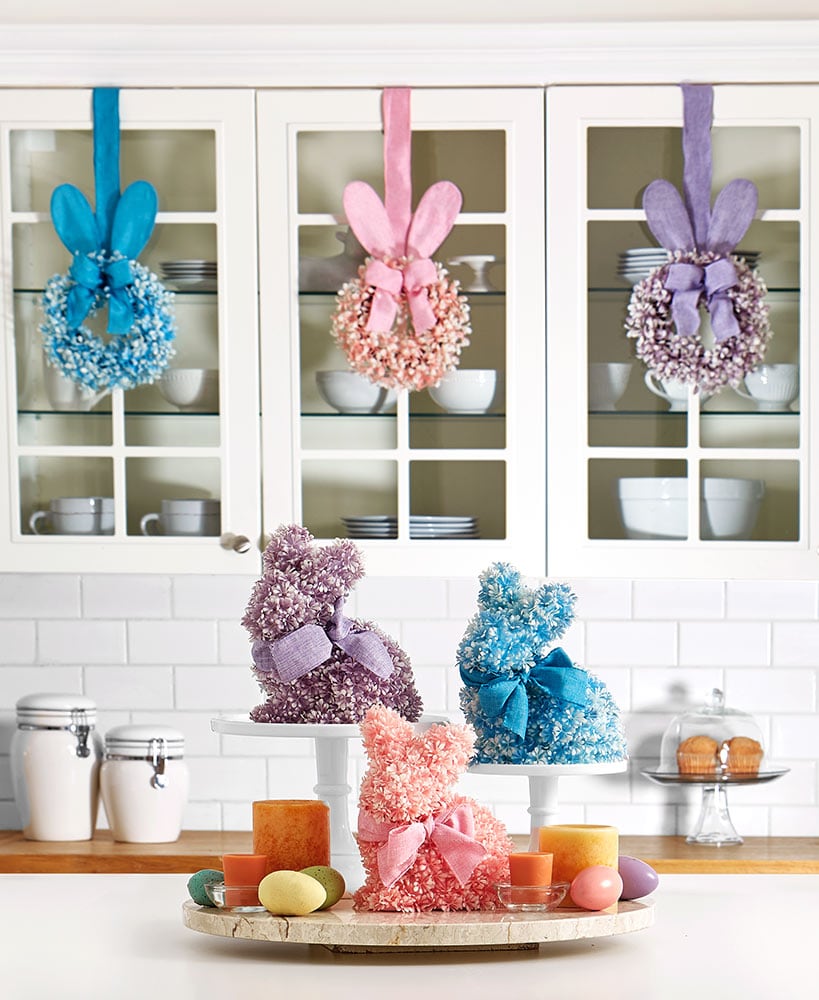 Easter Bunny Cabinet Wreath