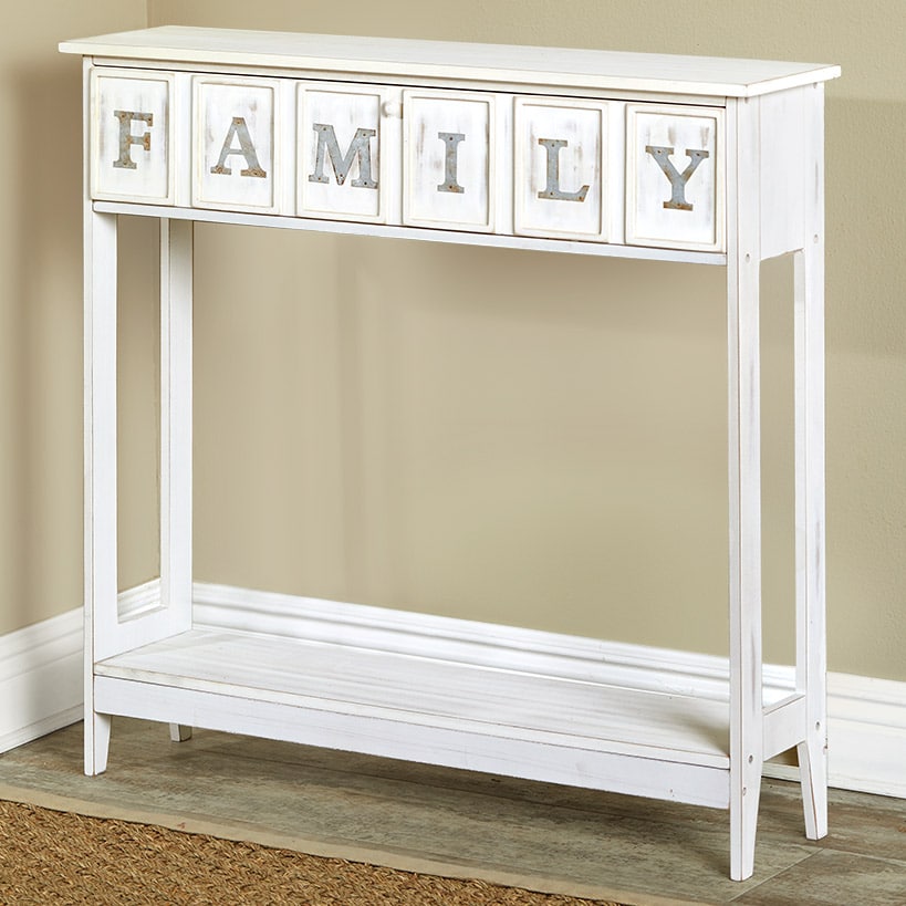 Galvanized Rustic Wood Console Table T901308