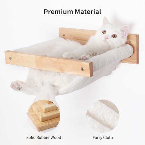 Black Stripe Wooden Cat Wall Shelf P90643