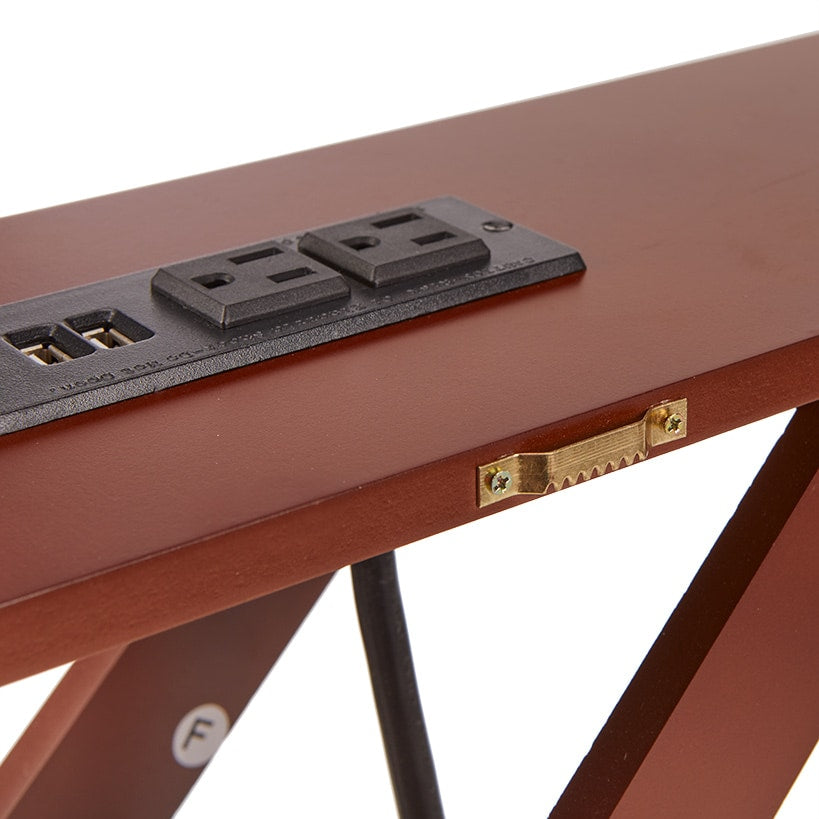 Narrow Console Table with Built-in Outlet S863