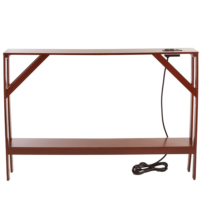Narrow Console Table with Built-in Outlet S863