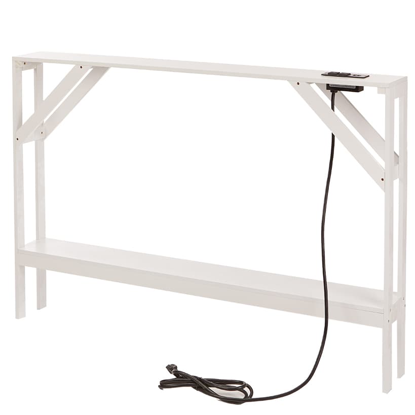 Narrow Console Table with Built-in Outlet S863
