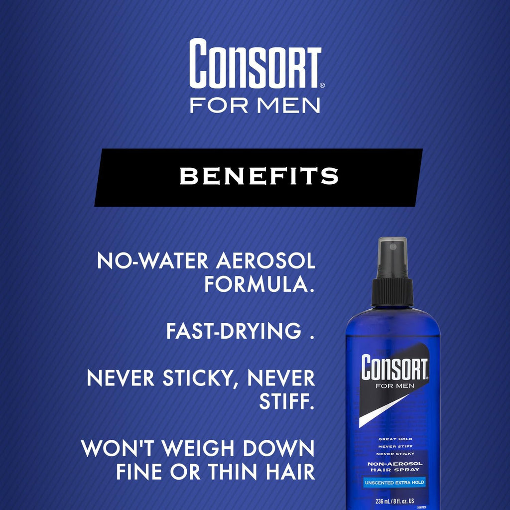 Unscented Hair Spray 8oz Pump 3 Pack U95507