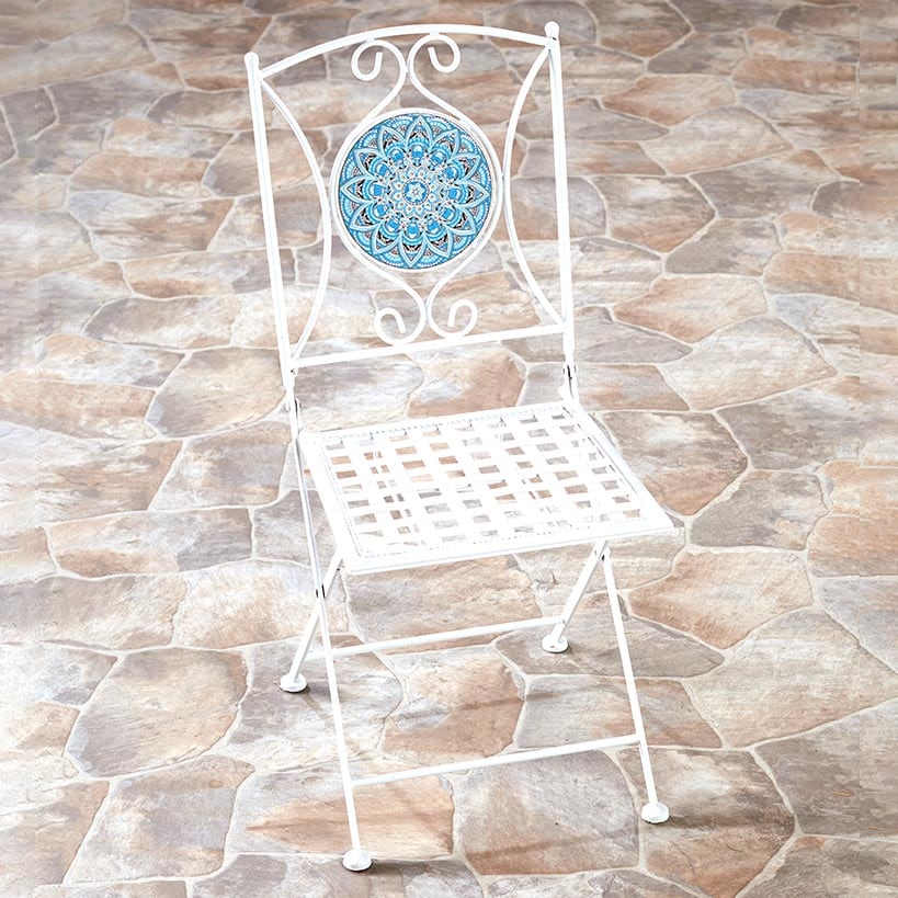 Metal Mosaic Outdoor Chair V8965