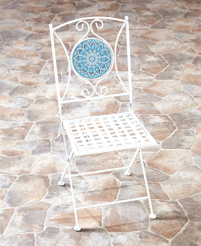 Metal Mosaic Outdoor Chair V8965