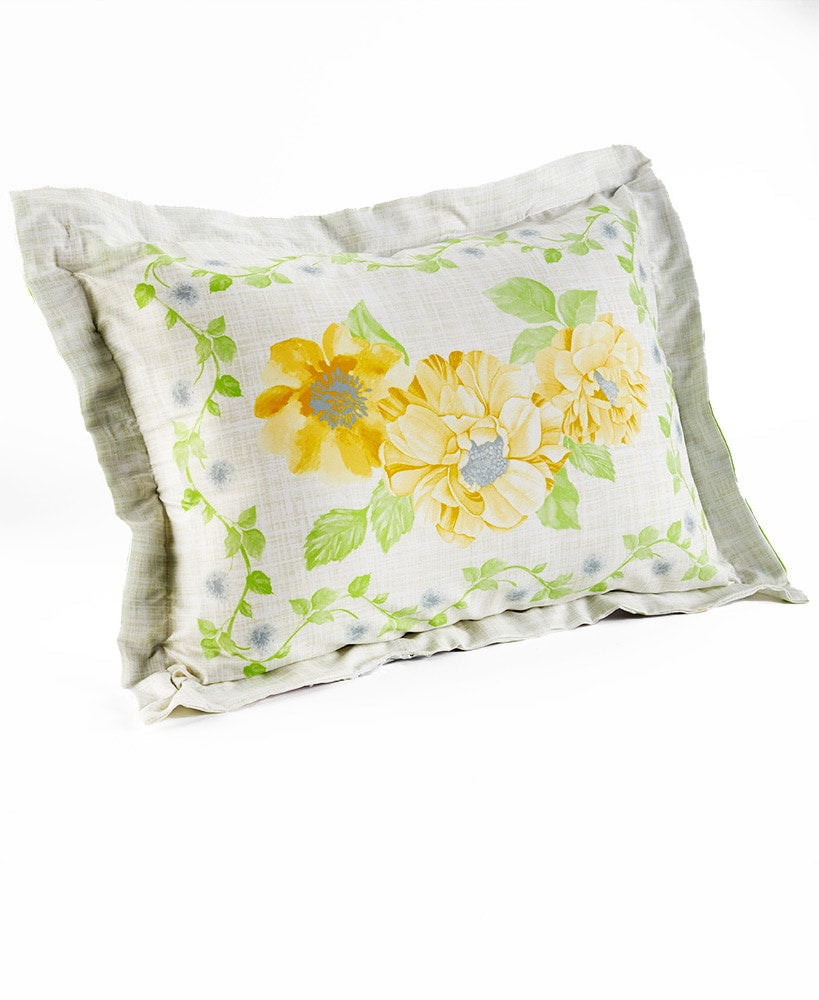 Floral Vine Accent Standard Size Sham