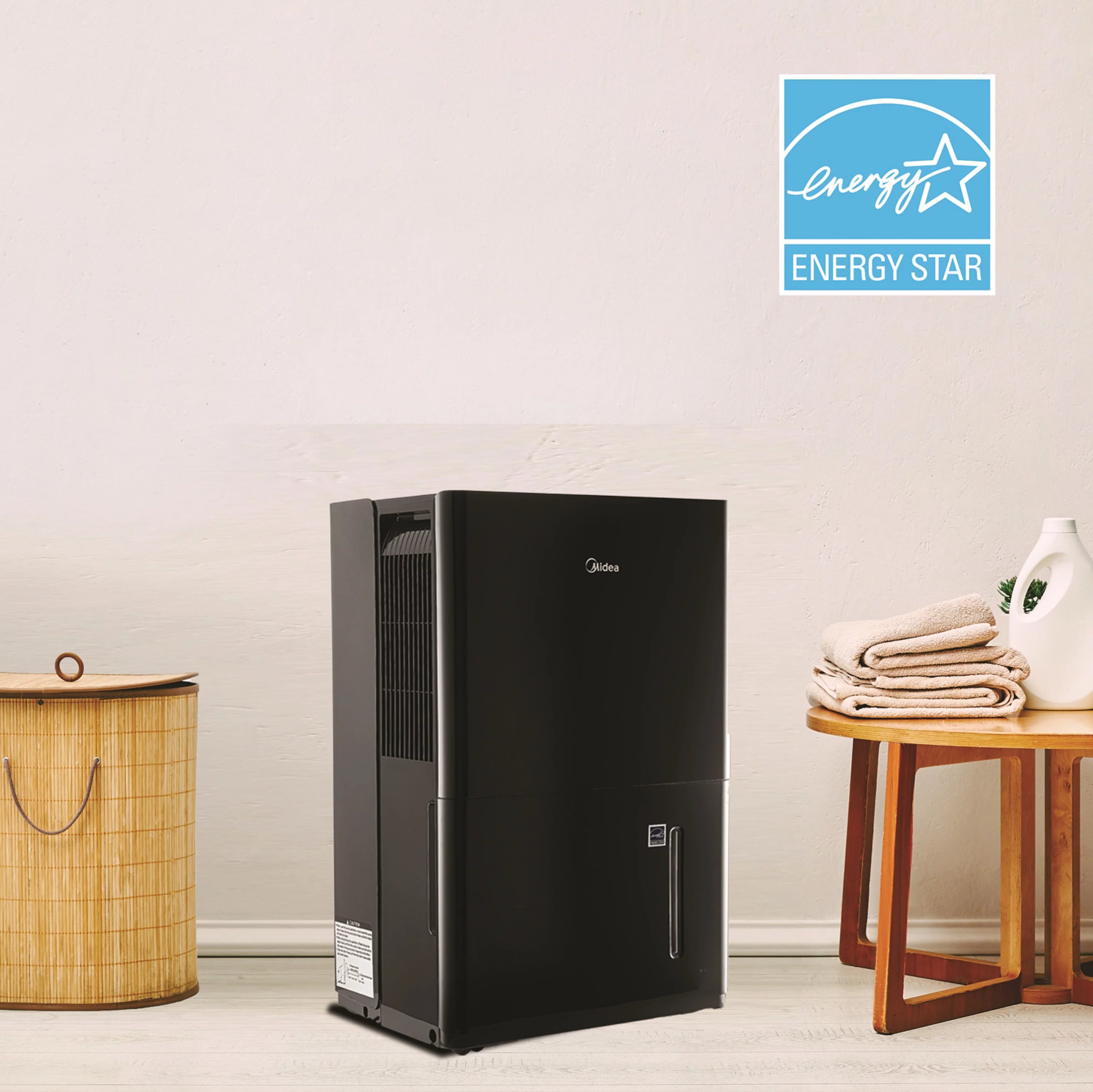 Black 50-Pint Smart Dehumidifier with Pump E77657