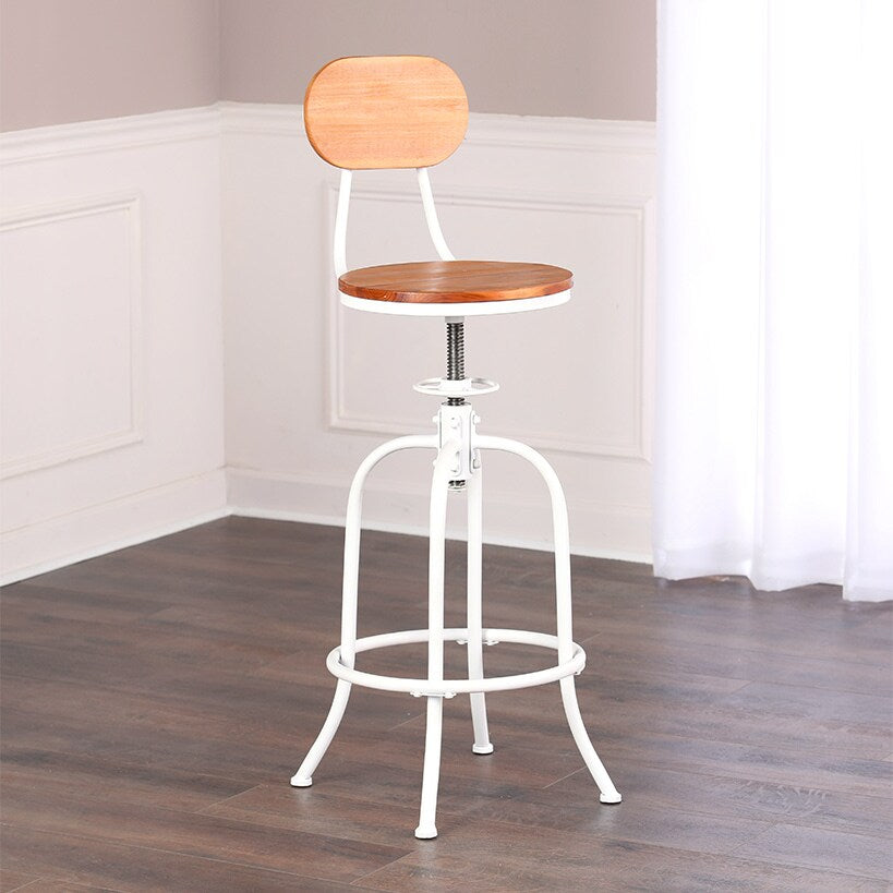 Adjustable Swivel Stool with Back