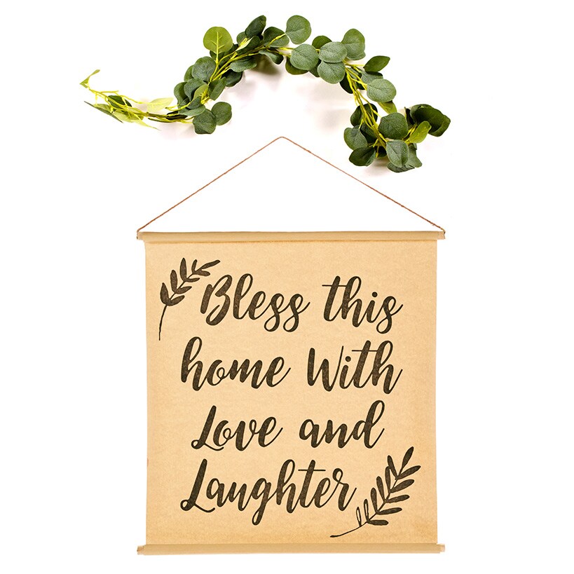 Farmhouse Paper Scroll Wall Hanging