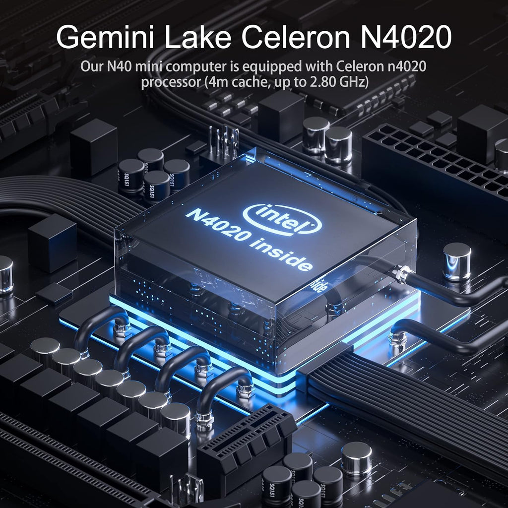 Mini PC 4GB RAM 64GB eMMC Celeron N4020 X9383