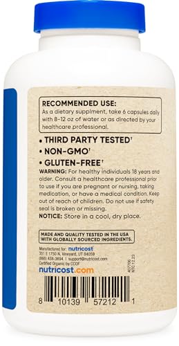 Spirulina 3,000mg 180 Capsules Organic J4847