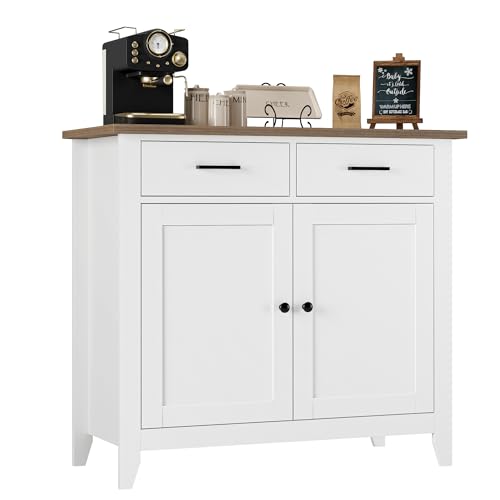 Grey Kitchen Storage Cabinet with 2 Drawers and 2 Doors G637