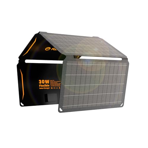 30W Portable Foldable Solar Panel with QC3.0 USB-A/C Port N55684