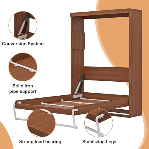 Full Brown Murphy Bed Q54502
