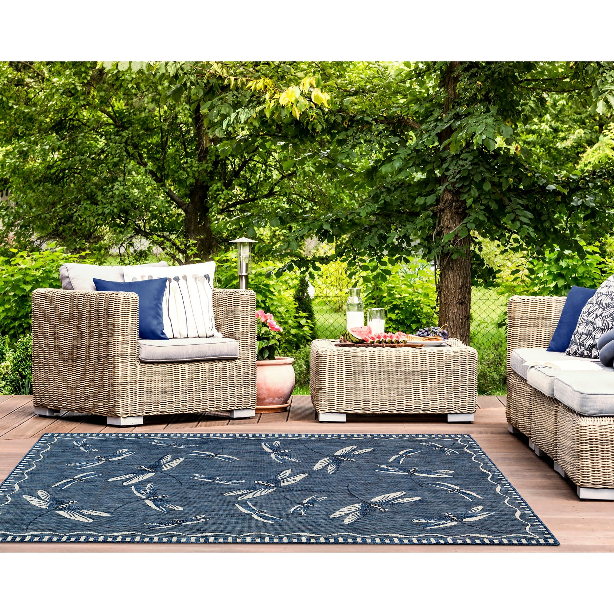 Carmel Dragonfly Indoor Outdoor Area Rug