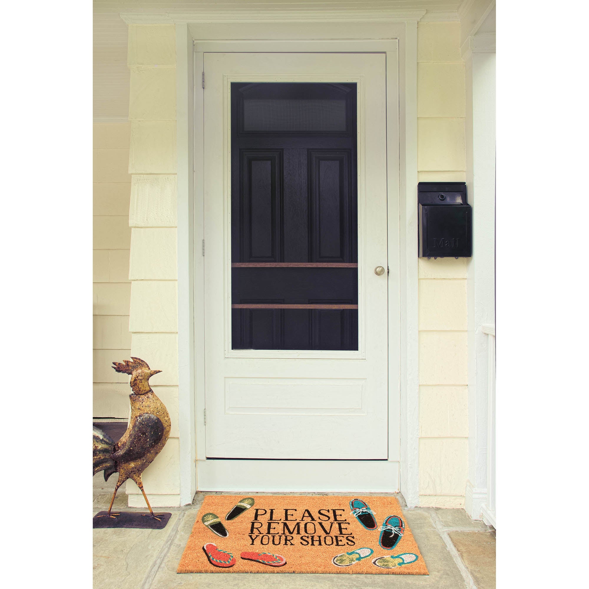 Natura Please Remove Your Shoes Coir Doormat with Non-Slip Backing