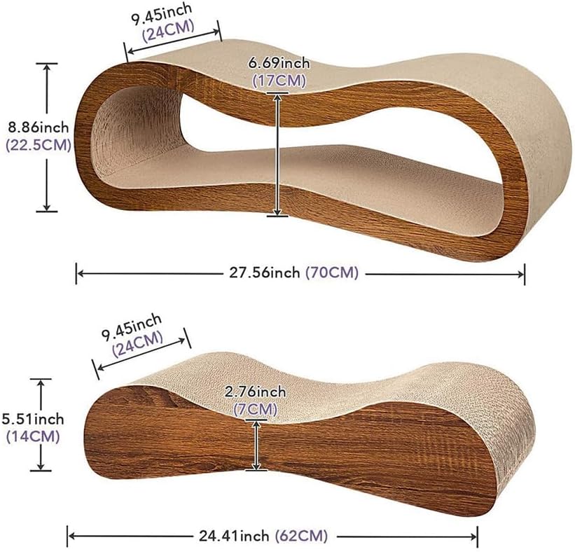 Cat Scratcher Cardboard Lounge Bed Scratching Post Q2352