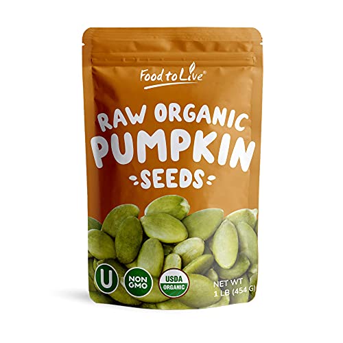 Organic Raw Pepitas, 12 Ounces — Pumpkin Seed Kernels, Unsalted, No Shell E6079