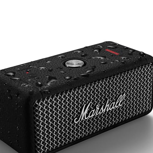 Black & Brass Portable Bluetooth Speaker R1426