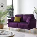 Purple Velvet 2-seat Sofa S7253
