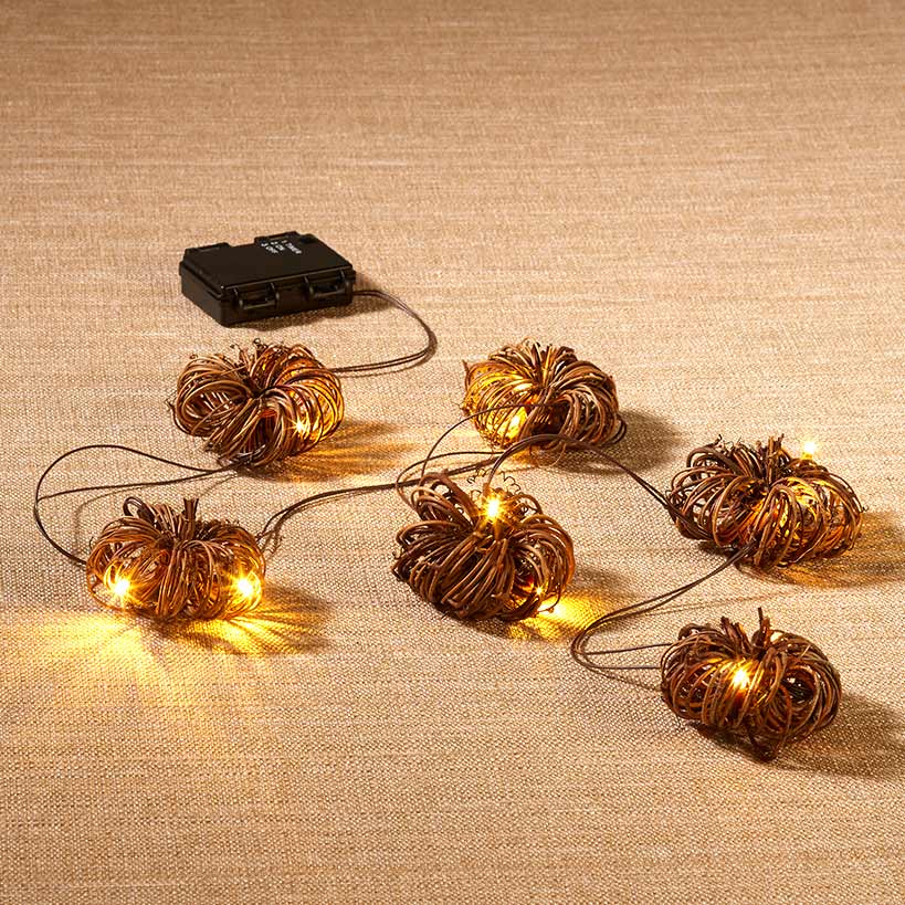 Lighted Pumpkin String Lights