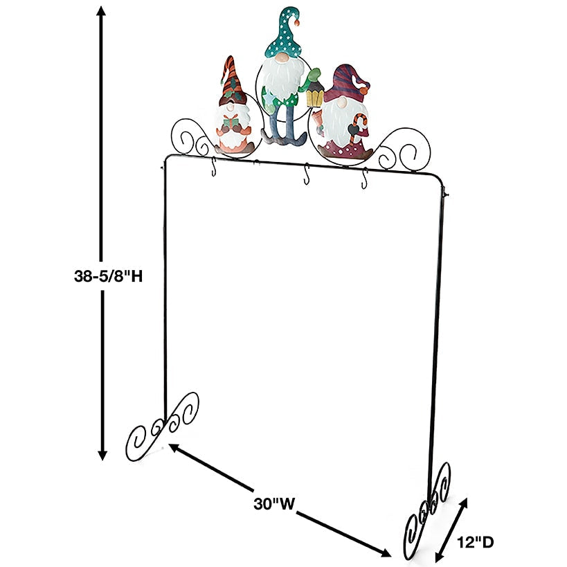 Holiday Gnome Standing Stocking Holder