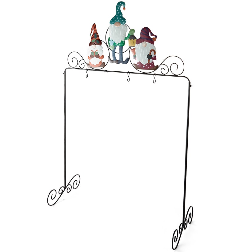 Holiday Gnome Standing Stocking Holder