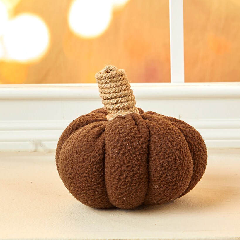 Fall Sherpa Pumpkin Decor