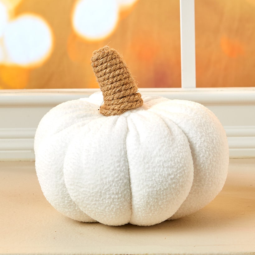 Fall Sherpa Pumpkin Decor