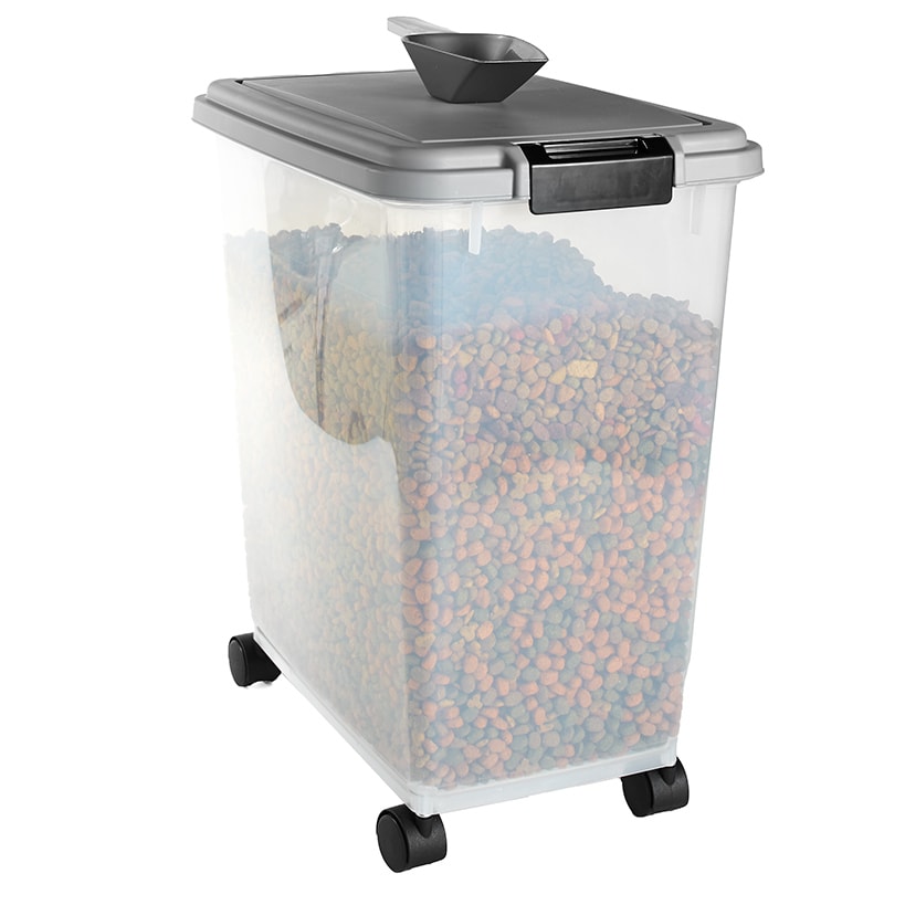 Airtight Pet Food Storage Container with Wheels and Scoop X919085