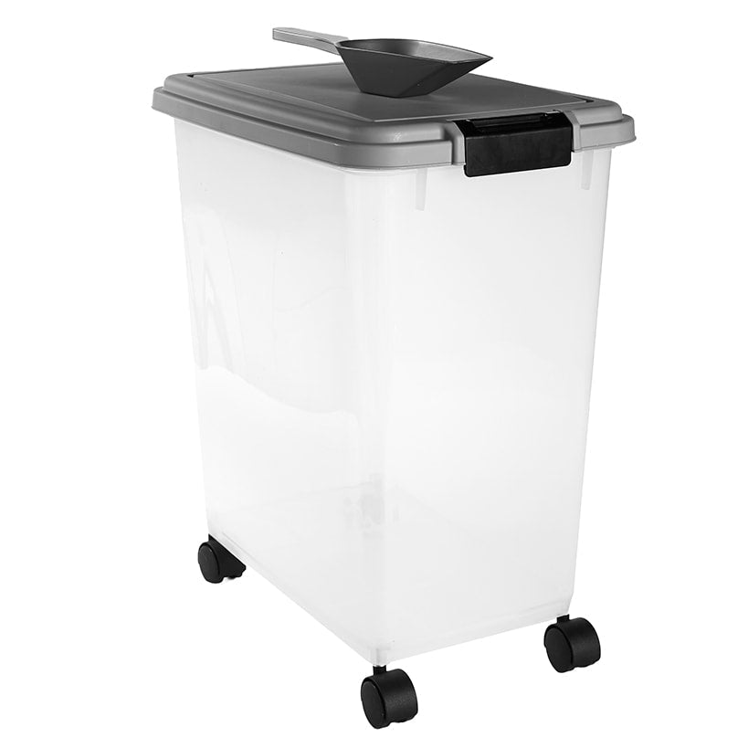 Airtight Pet Food Storage Container with Wheels and Scoop X919085