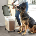 Airtight Pet Food Storage Container with Wheels and Scoop X919085