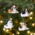 Furry Friends Dog Ornaments Set of 4