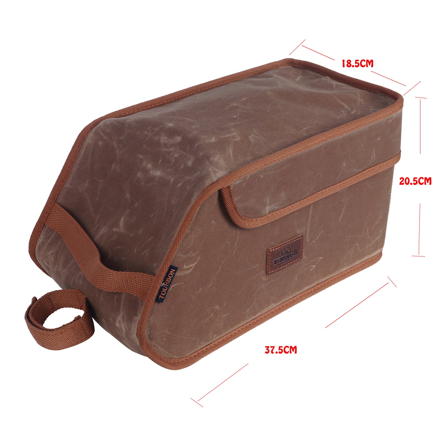 Canvas Brown Insulated Trunk Cooler Storage Bag M372027