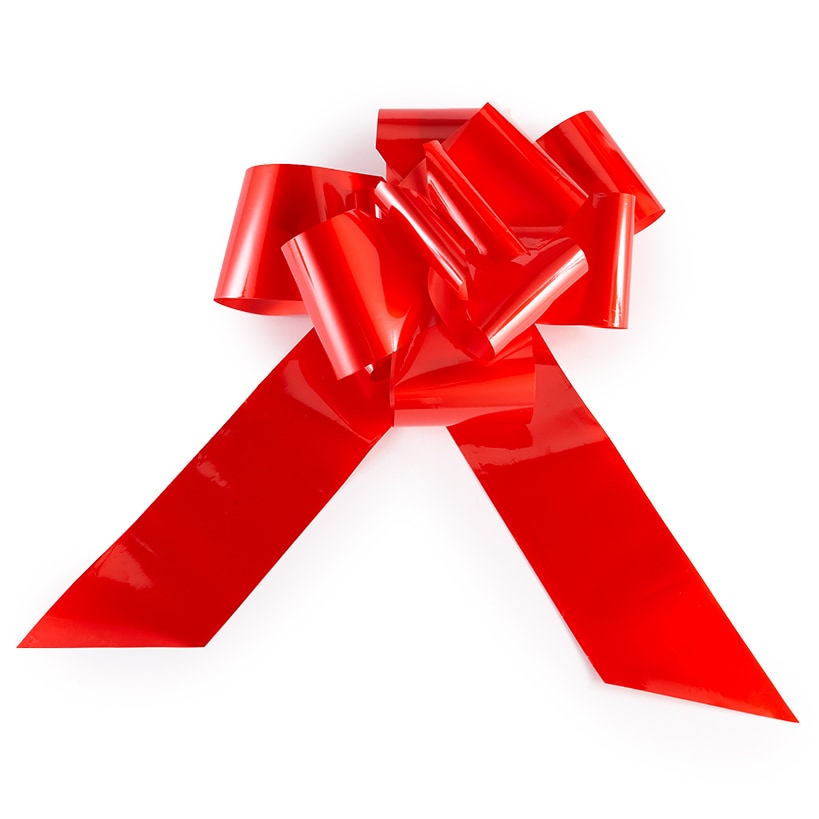 Oversized Red Ribbon Bow B75810