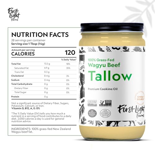 Wagyu Beef Tallow, 14oz Glass Jar B66453