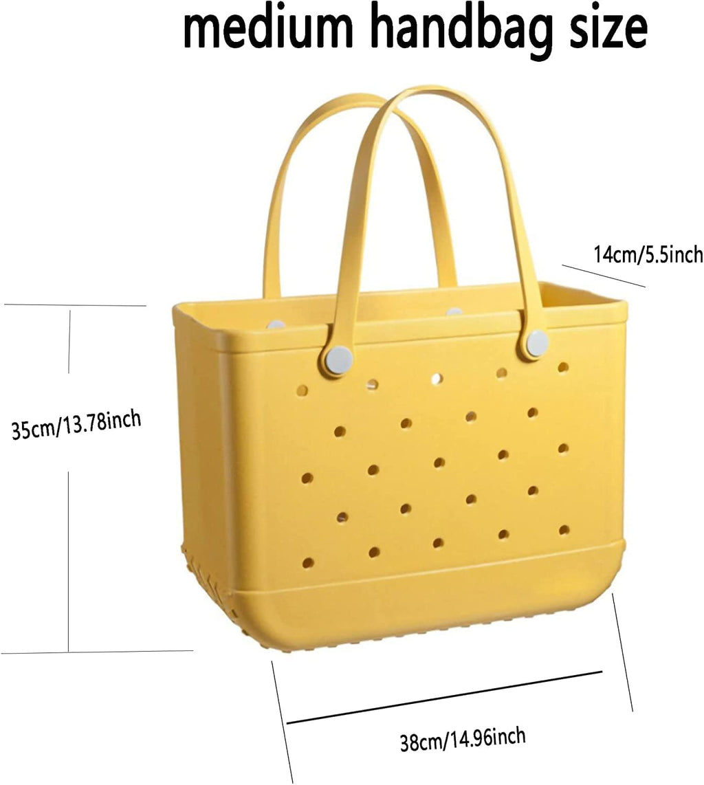 Lake Green Medium Waterproof EVA Beach Tote Bag O332